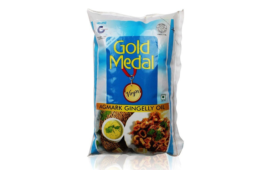 Gold Medal Virgin Agmark Gingelly Oil   Pack  1 litre